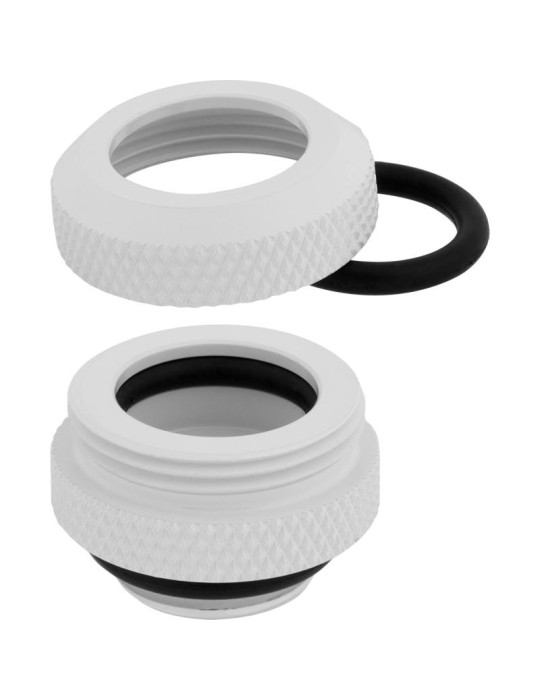 CORSAIR Hydro X Series XF Connecteur - Blanc (x 4)
