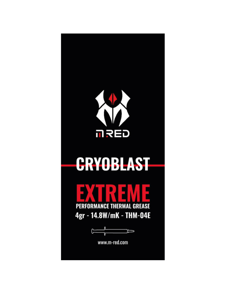 M.RED CRYOBLAST Extreme 4Gr - Pate thermique | DOTIRI