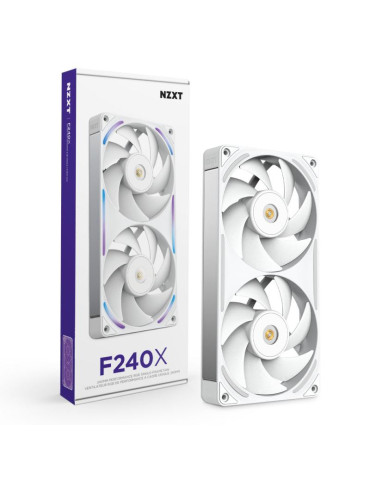 NZXT F240X Boitier PC Ventilateur 12 cm Blanc 1