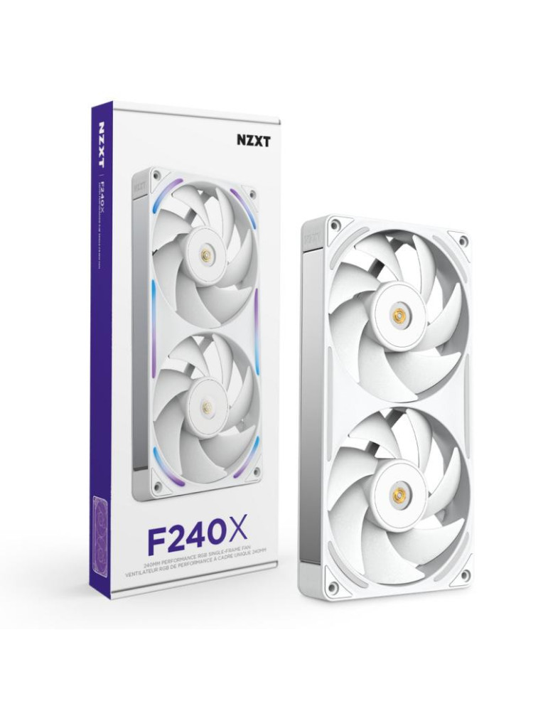 NZXT F240X Boitier PC Ventilateur 12 cm Blanc 1 | DOTIRI