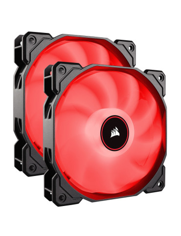 CORSAIR LED Fan AF140-LED Rouge Pack de 2  abîmé