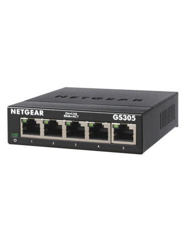 NETGEAR 5-PORT GE UNMANAGED SWITCH (GS305)