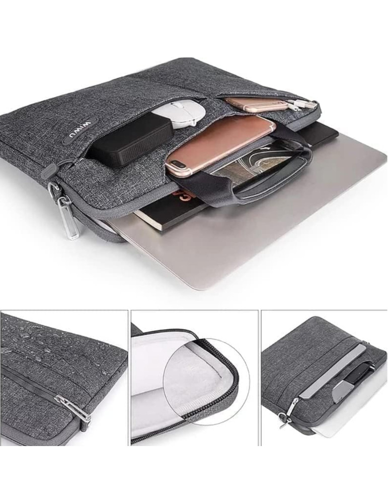 WiWU Sacoche Laptop Walker Elite (15,6") (Gris) | DOTIRI