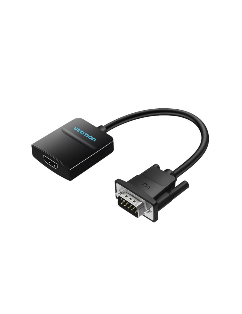 VENTION Convertisseur VGA vers HDMI avec Micro USB Femelle + Port