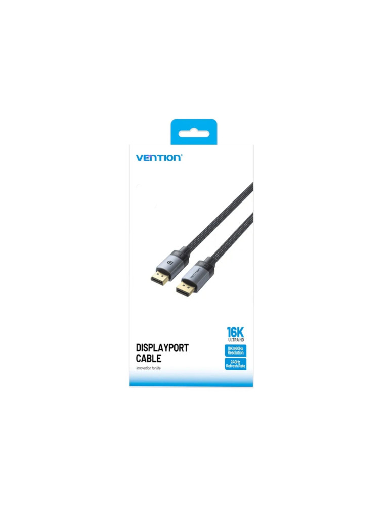 VENTION Câble DisplayPort 16K@60Hz (Gris) | DOTIRI