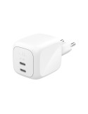 BELKIN Chargeur Secteur GaN 2 Ports USB-C 67W (Blanc)