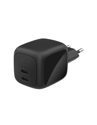 BELKIN Chargeur Secteur GaN 2 Ports USB-C 67W (Noir)