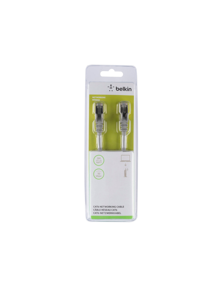 BELKIN Câble Ethernet CAT6 5m (Gris) | DOTIRI