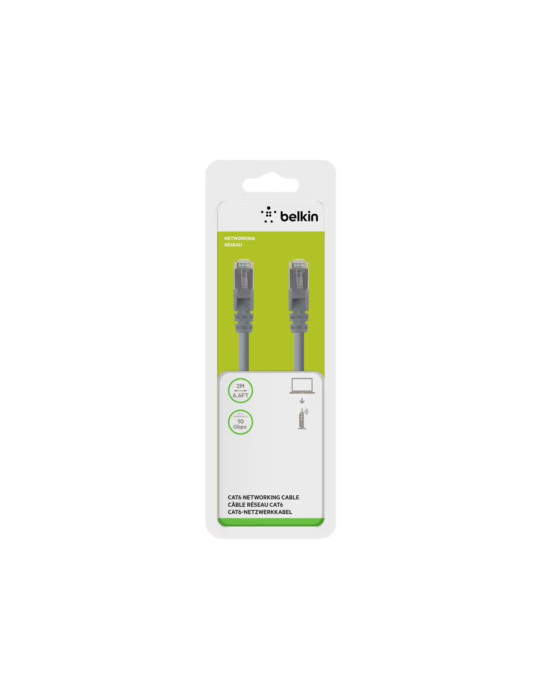 BELKIN Câble Ethernet CAT6 2m (Gris) | DOTIRI