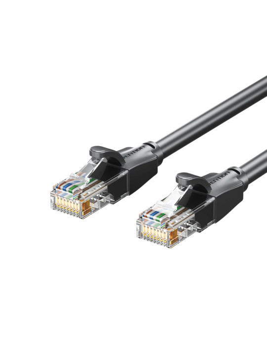 VENTION Câble de Brassage RJ45 UTP Cat.6 (0,5m) (Noir)