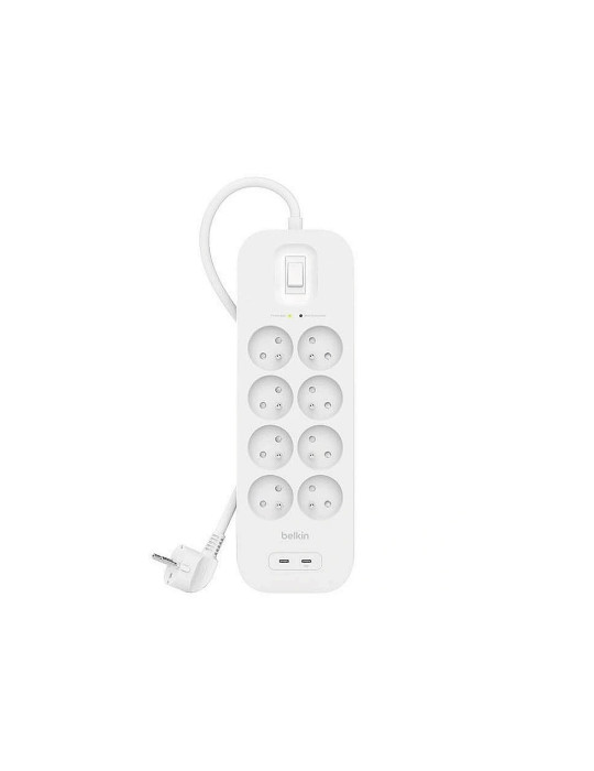 BELKIN Multiprise parafoudre 8 prises + 2 USB PD (2m)