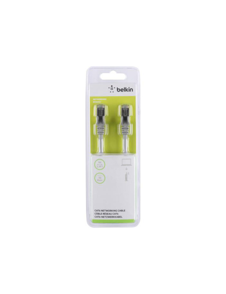 BELKIN Câble Ethernet CAT6 1m (Gris) | DOTIRI