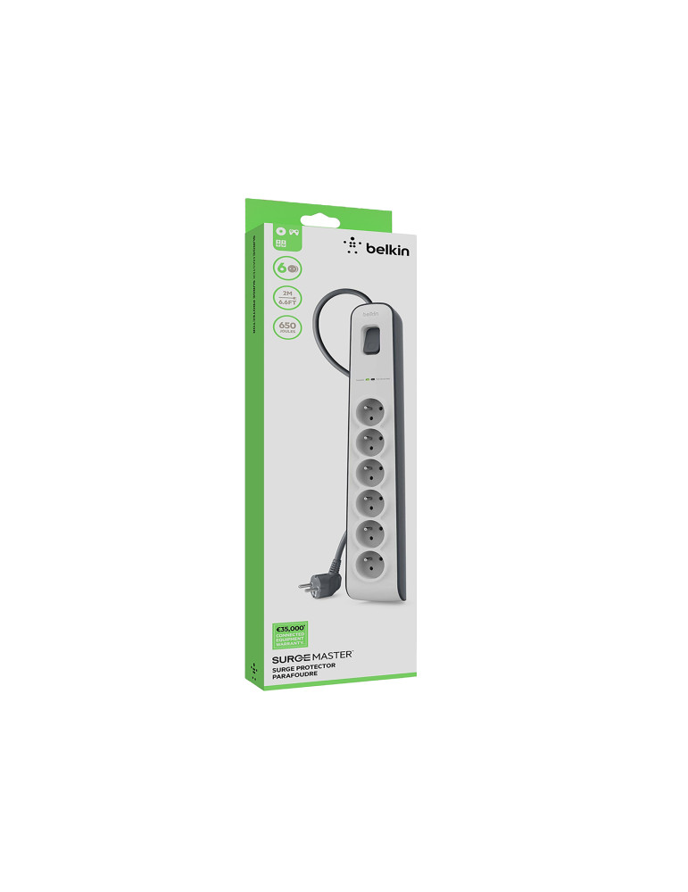 BELKIN Multiprise/Parafoudre 6 prises (2m)