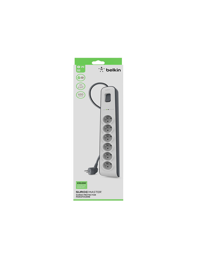 BELKIN Multiprise/Parafoudre 6 prises (2m)