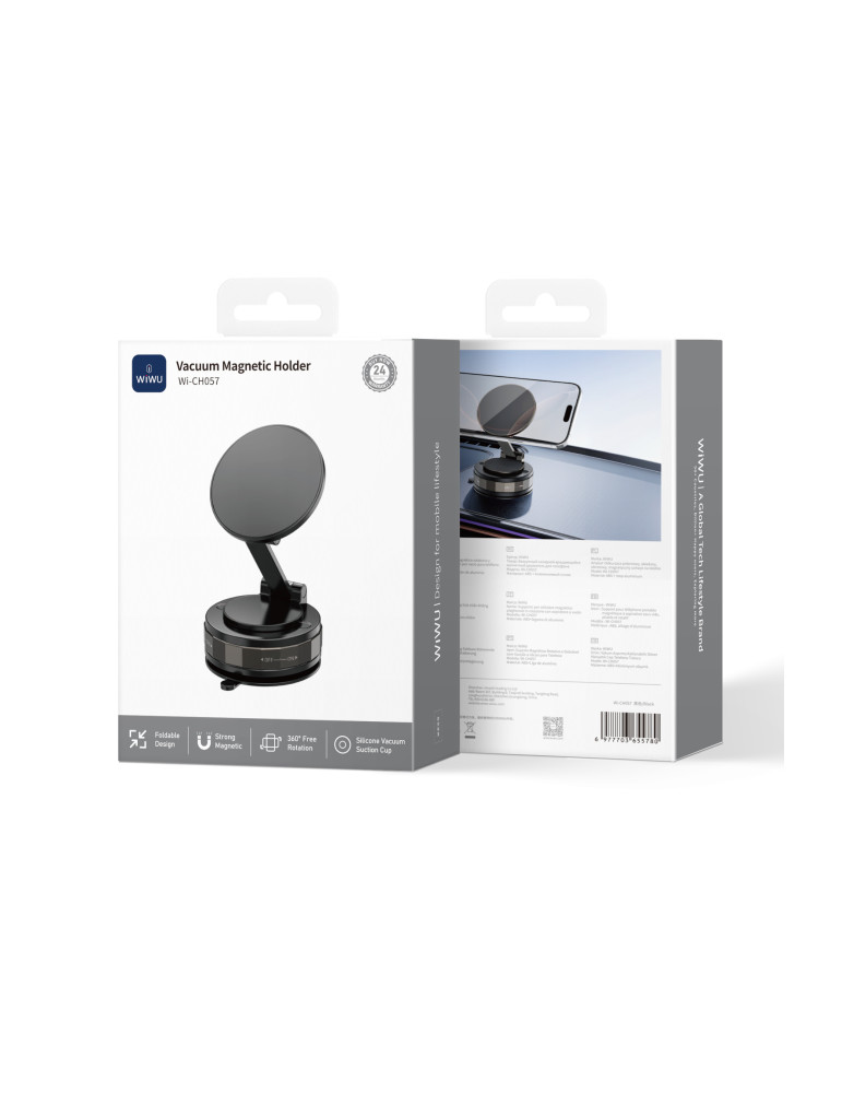 WiWU Support Téléphone Magnétique Rotatif Pliable (CH057)