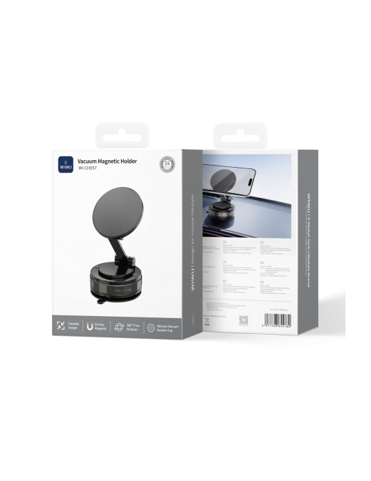 WiWU Support Téléphone Magnétique Rotatif Pliable (CH057)