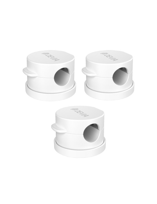 DEVIA Lite1 360° Kit 3 Organisateurs de Câbles Magnétiques (Blanc)
