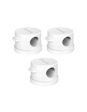 DEVIA Lite1 360° Kit 3 Organisateurs de Câbles Magnétiques (Blanc)