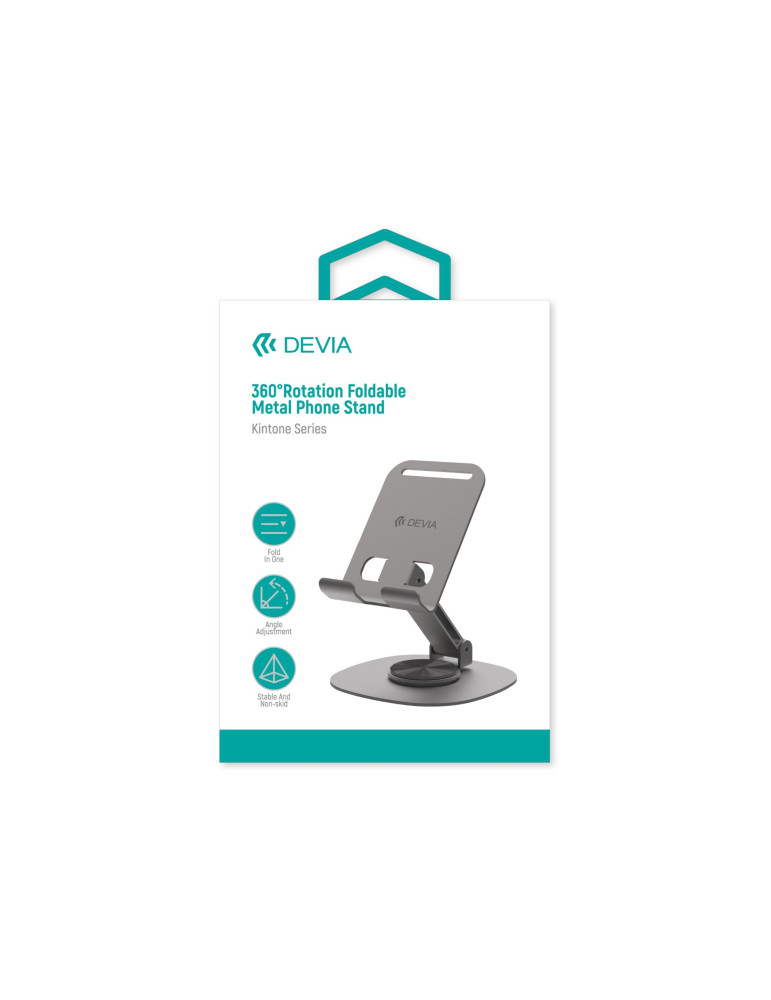 DEVIA Kintone Series Support de Bureau Pliable 360° (Gris)