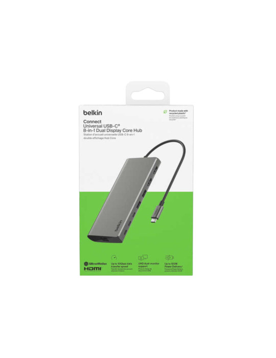 BELKIN Hub USB-C 8-en-1 Double Affichage | DOTIRI