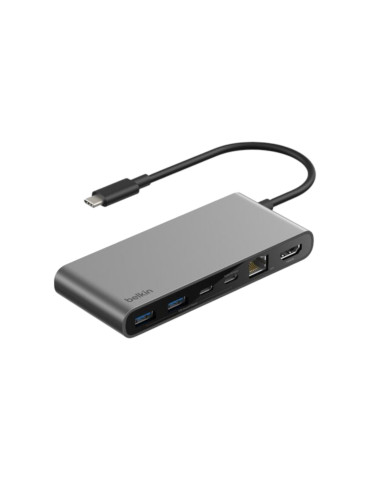 BELKIN Hub USB-C 8-en-1 (Gris Sidéral)