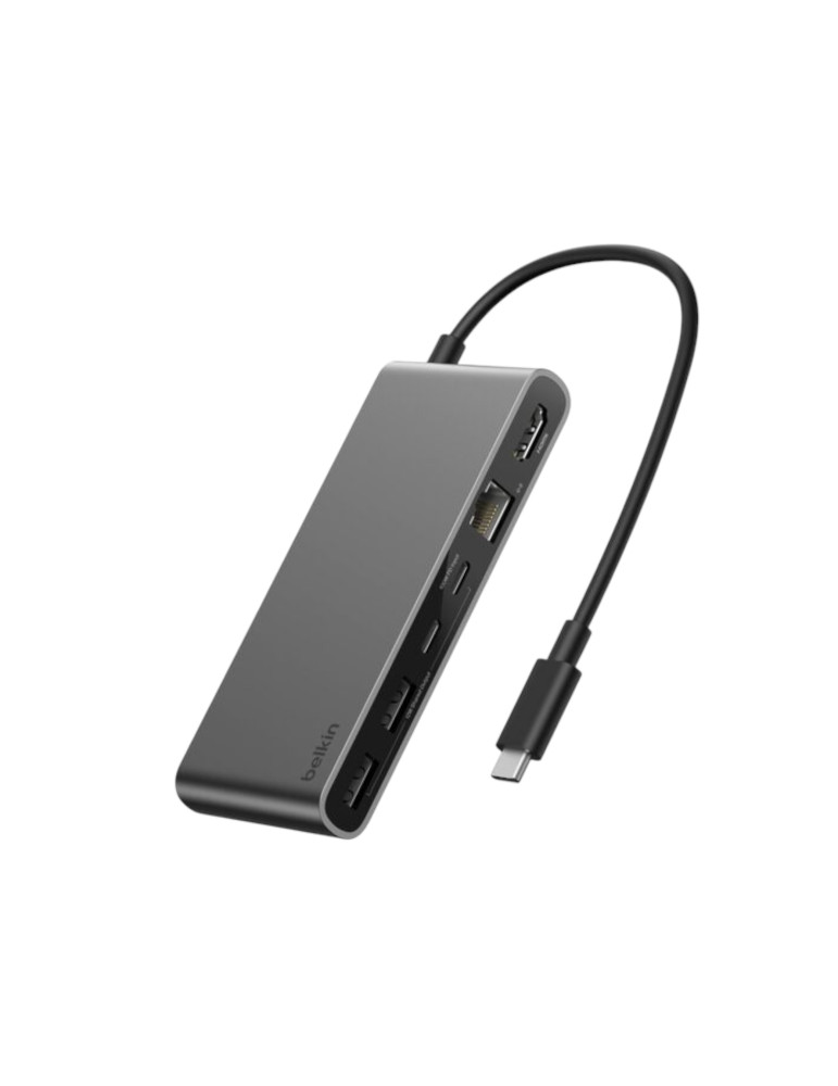BELKIN Hub USB-C 8-en-1 (Gris Sidéral) | DOTIRI