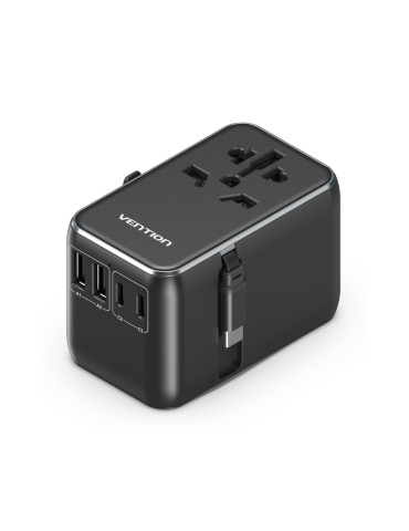 VENTION Adaptateur USB 4 Ports GaN avec Câble USB-C