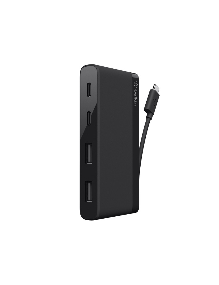 BELKIN Mini Hub 4 ports (avec Câble USB-C) (Noir) | DOTIRI