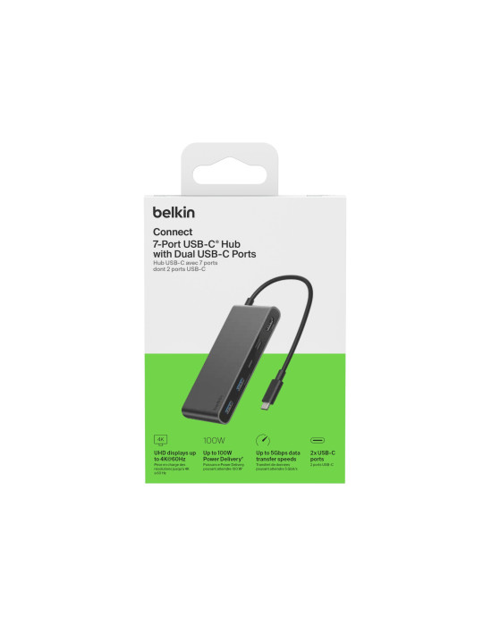 BELKIN Hub USB-C 7-en-1 (Gris Sidéral) | DOTIRI