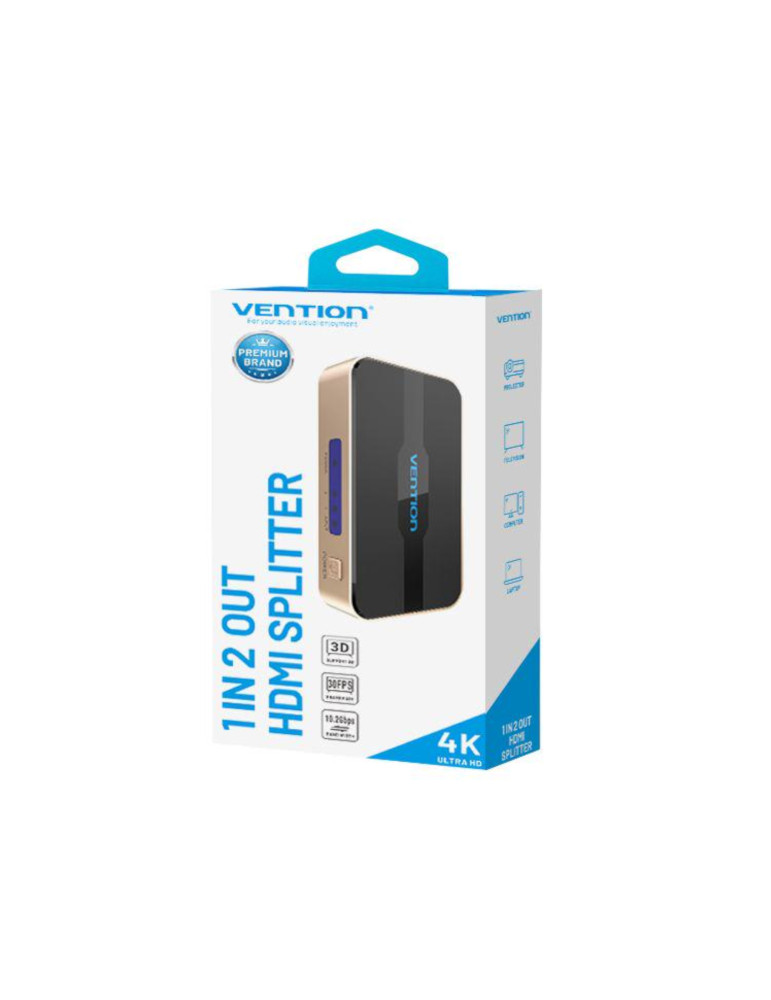 VENTION Répartiteur HDMI 1 Entrée 2 Sorties 4K@30Hz