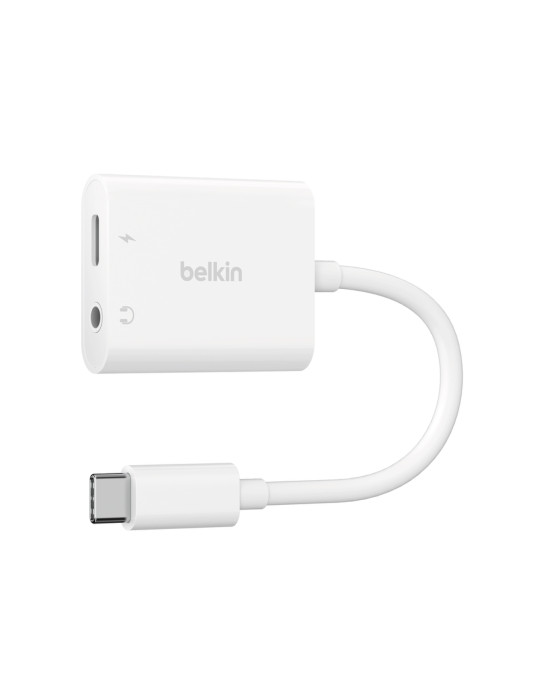BELKIN Adaptateur USB-C vers Jack/USB-C (Blanc) | DOTIRI