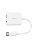 BELKIN Adaptateur USB-C vers Jack/USB-C (Blanc) | DOTIRI