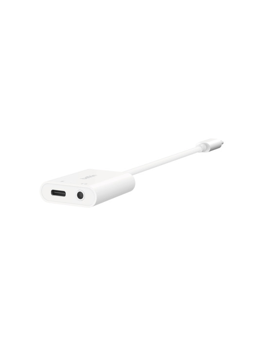 BELKIN Adaptateur USB-C vers Jack/USB-C (Blanc) | DOTIRI