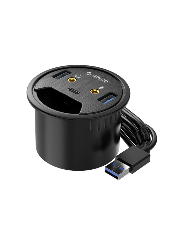 ORICO Hub Passe-Câble de Bureau USB 3.0 (DESK-2U1C)