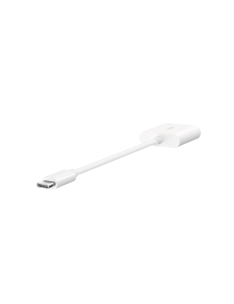 BELKIN Adaptateur USB-C vers Jack/USB-C (Blanc) | DOTIRI