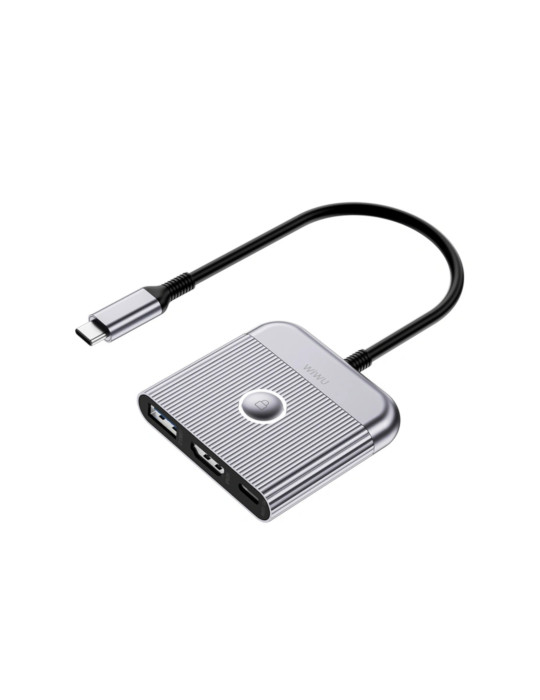 WiWU Adapteur USB-C 3-en-1 (Wi-HB002) | DOTIRI