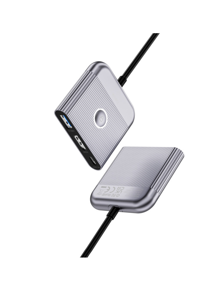 WiWU Adapteur USB-C 3-en-1 (Wi-HB002) | DOTIRI