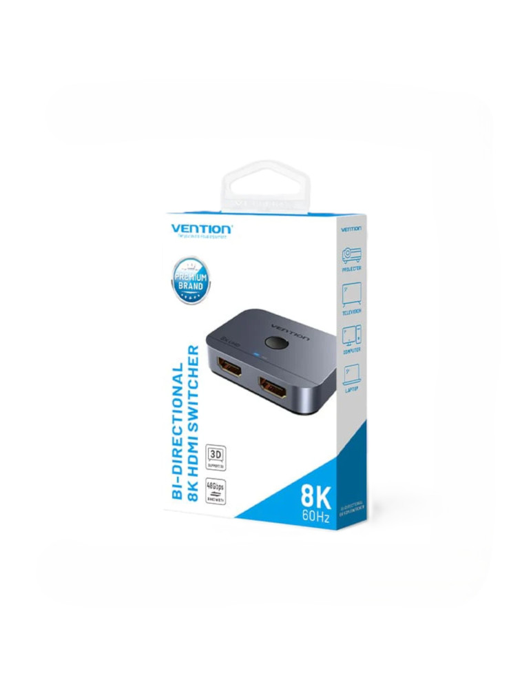 VENTION Adaptateur HDMI Bi-directionnel 2 Ports (Gris)