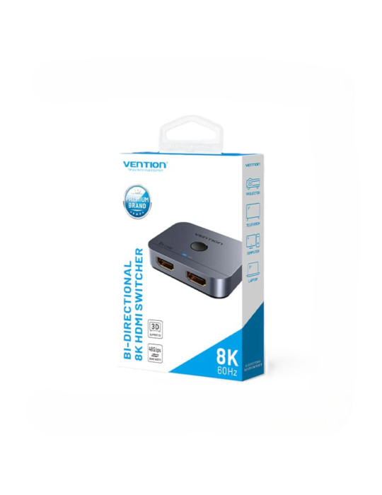 VENTION Adaptateur HDMI Bi-directionnel 2 Ports (Gris)