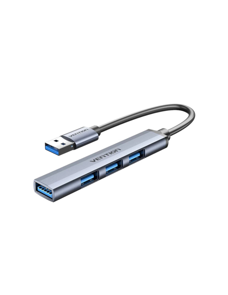 Vention Mini Hub USB 3.0 4-en-1 (Gris) | DOTIRI