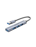 Vention Mini Hub USB 3.0 4-en-1 (Gris) | DOTIRI
