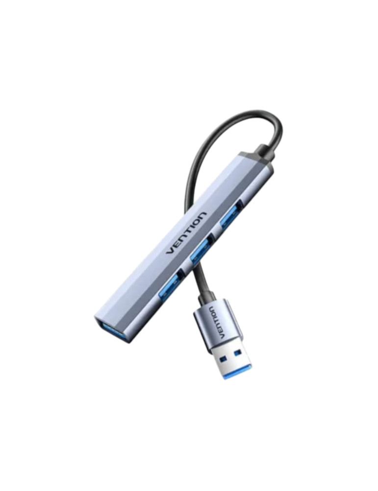 Vention Mini Hub USB 3.0 4-en-1 (Gris) | DOTIRI