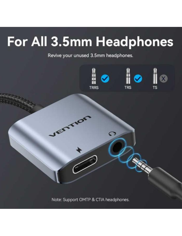 VENTION Adaptateur USB-C vers Jack 3,5mm | DOTIRI