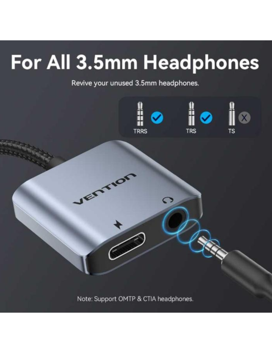 VENTION Adaptateur USB-C vers Jack 3,5mm | DOTIRI