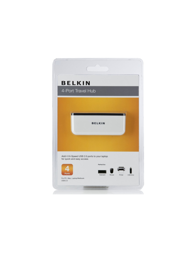 BELKIN Hub de Voyage 4 Ports USB 2.0 (Blanc) | DOTIRI