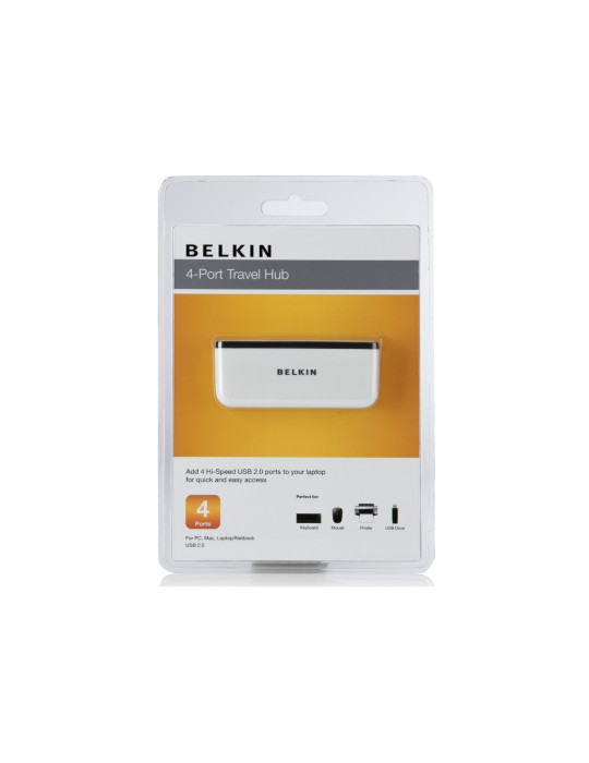 BELKIN Hub de Voyage 4 Ports USB 2.0 (Blanc) | DOTIRI