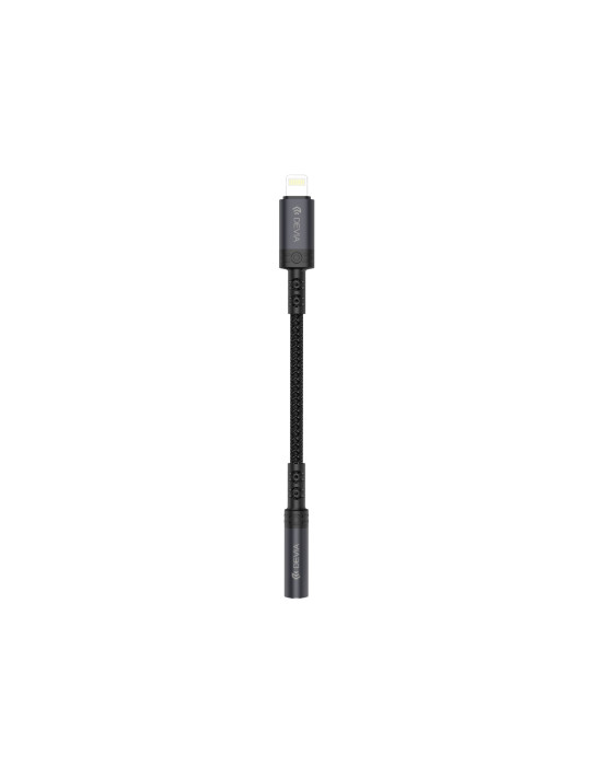 DEVIA Adaptateur Lightning vers Jack 3.5mm (Noir) | DOTIRI