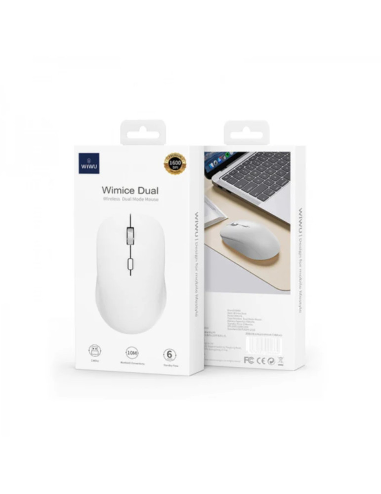 WiWU Souris Sans Fil (Blanc) (WM108) | DOTIRI