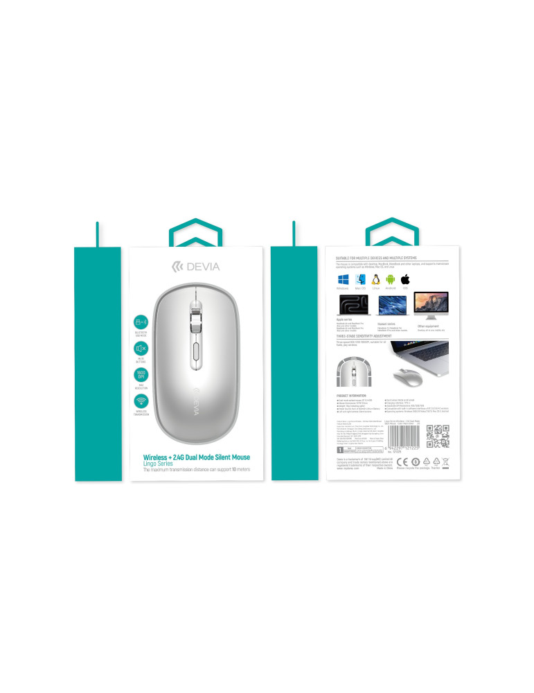 DEVIA Souris Bluetooth Double Mode (Gris) | DOTIRI