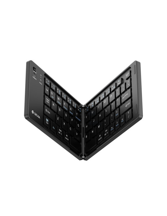 DEVIA Pro1 Clavier Bluetooth Pliable avec Pavé tactile QWERTY (Noir)